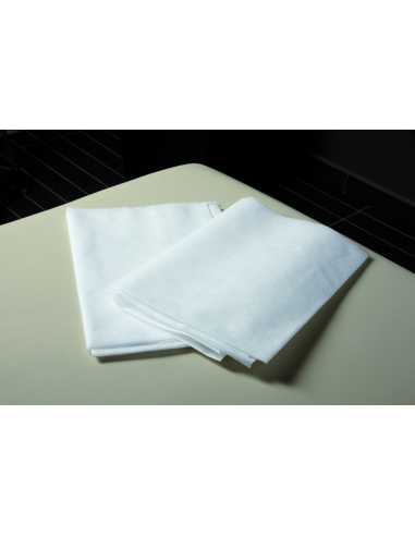 Bed sheet, non-woven material, white, 100x200 cm, 1pcs