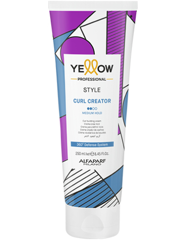 YELLOW STYLE CURL CREATOR vidējas fiksācijas krēms lokainiem un cirtainiem matiem 250ml