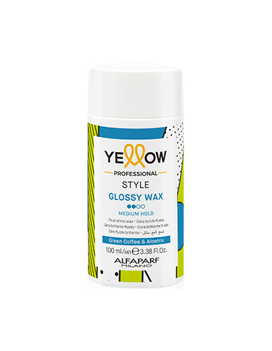 YELLOW STYLE GLOSSY WAX vidējas fiksācijas vasks matu spīdumam 100ml