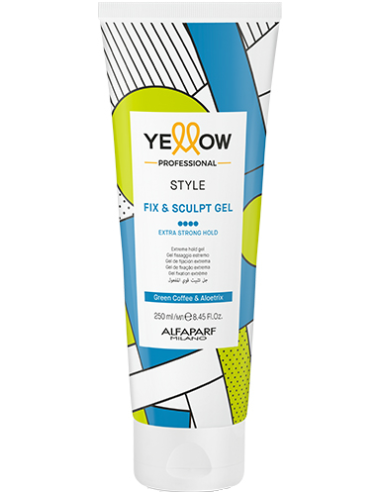 YELLOW STYLE FIX & SCULPT GEL strong fixation hair paste with matting effect 250ml