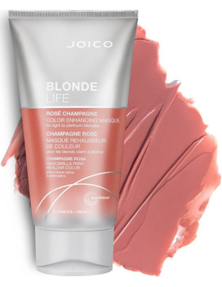 JOICO BLONDE LIFE Color Enhancing mask - Rose Champagne 150ml