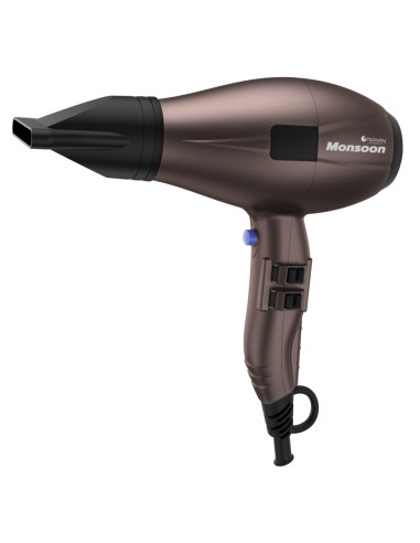 Professional Hairdryer Monsoon, 2000W-2400W, 2 noozles + diffuser