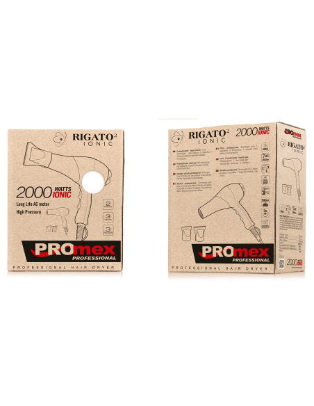 PROMEX RIGATO-2 Ionic Dryer Black (2000 Watt)