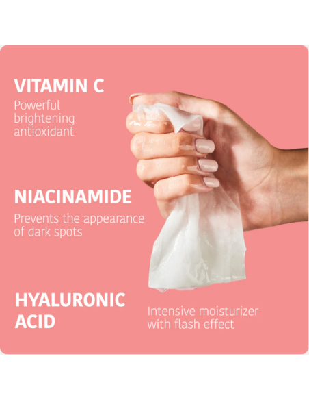 IROHA NATURE Illuminating & Hydrating Mask with Vitamin C 20ml