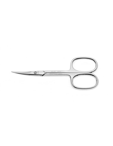 Nail scissors, cuticle scissors, stainless steel, curved, 9 cm