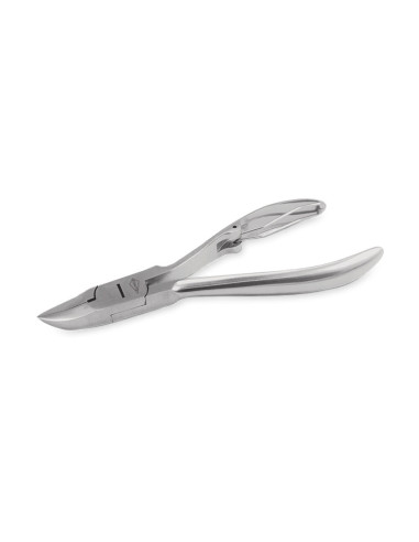 Ingrown toenail nippers, stainless steel, rounded shape, pointed tips 10cm