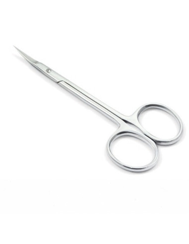 Cuticle scissors, stainless steel, 10 cm – curved blade, 18 mm