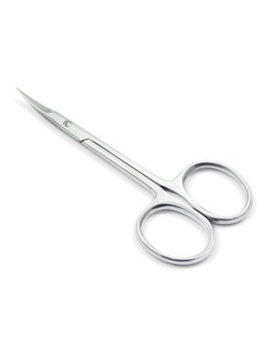 Cuticle scissors, stainless steel, 9.5 cm – curved blade, 18 mm