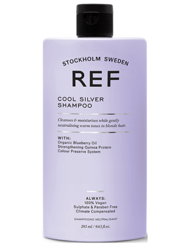 REF - Cool Silver - šampūns dzeltenā pigmenta neitralizēšanai 285ml