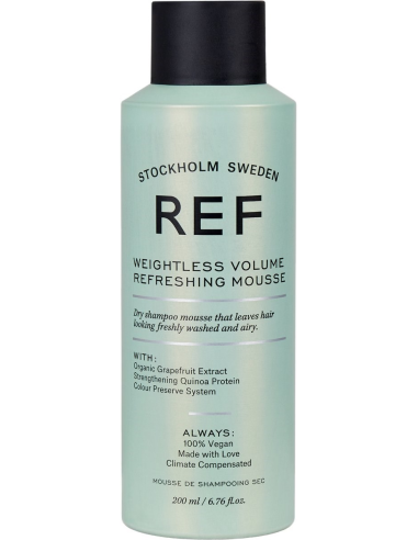 REF - Weightless Volume - vieglas sausā šampūna putas 200ml