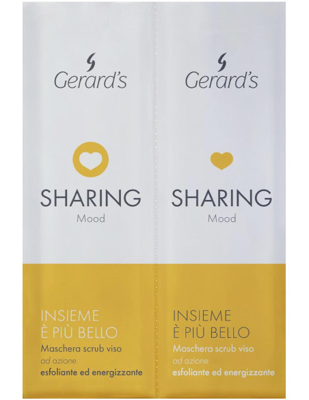 GERARD'S SHARING MOOD scrub / mask, energizing, with peeling 10+10ml