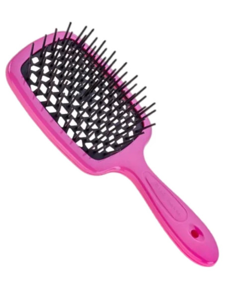 Hairbrush SOFTBRUSH, Ventilated, Green or Pink 1pcs