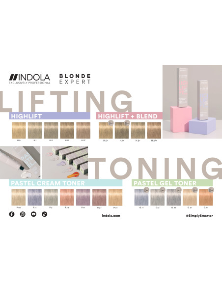 INDOLA BLONDE EXPERT H.2+ Highlift+ Blend 60ml