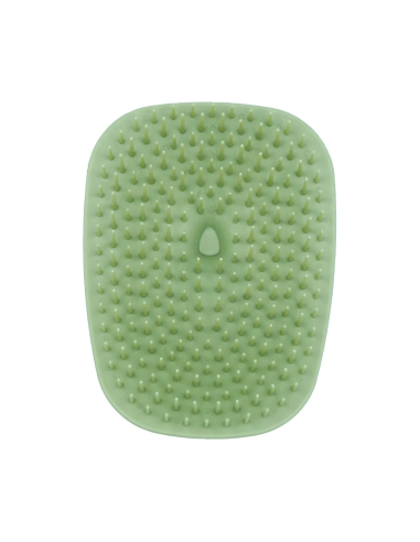 Brush for scalp massage, green