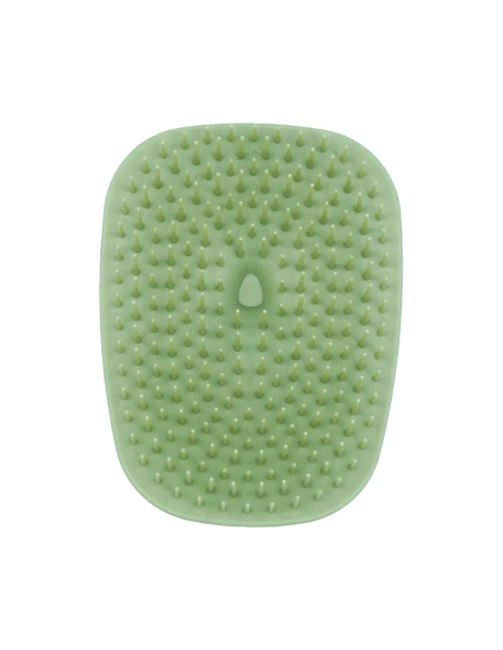 Brush for scalp massage, green