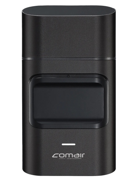 Razor-shaver with foil finish, black titanium coating, stainless steel blade, 7000 rpm