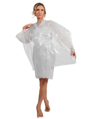Disposable cape, 115x90cm, 30pcs., white