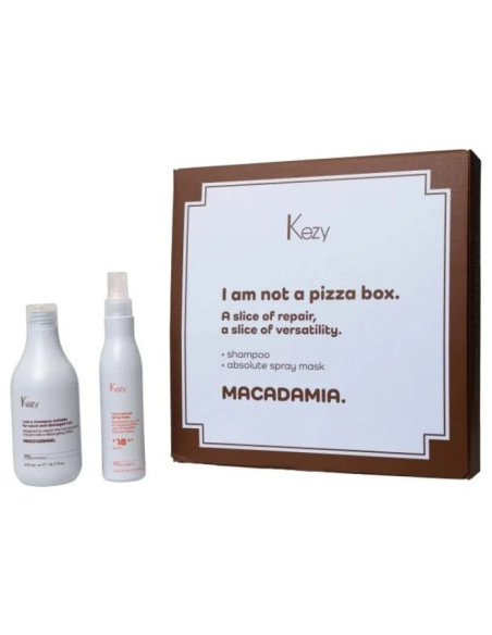 KEZY set for damaged hair care MACADAMIA (Shampoo 375ml + Hair mask 200ml)