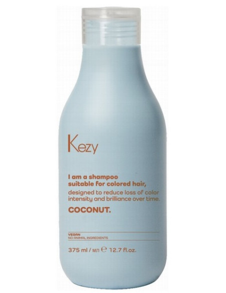 KEZY set for colored and dry hair care COCONUT (Shampoo 375 ml + 18-in-1 Hair Mask 200 ml)