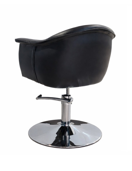 Hairdresser customer chair Charlotte, black