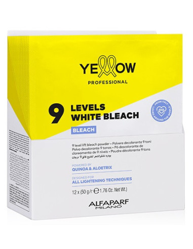 YELLOW 9 LEVELS WHITE BLEACH, 12x50g
