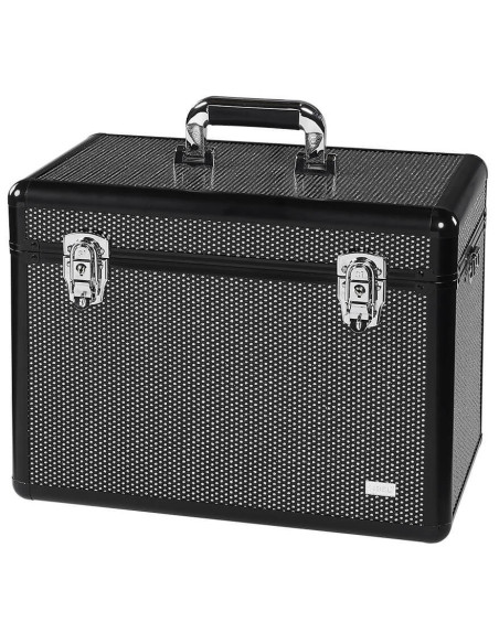 Aluminium professional case-bag for beauty specialists, with crystal decorative finish