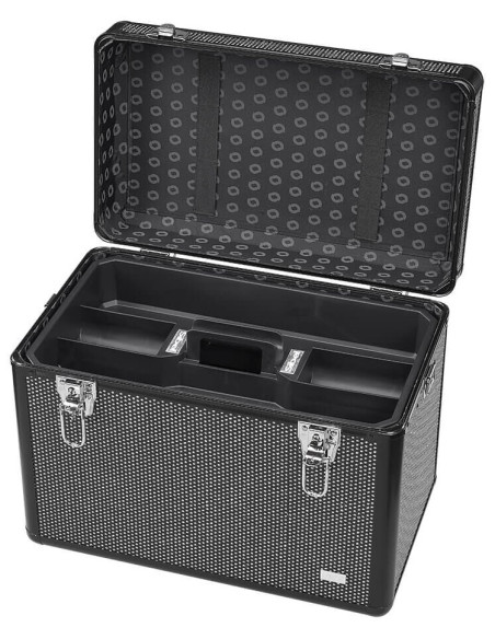 Aluminium professional case-bag for beauty specialists, with crystal decorative finish