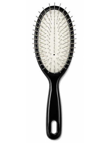 “Plastic hairbrush with a flexible...