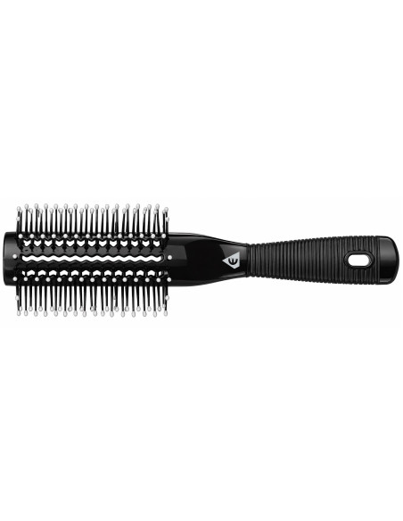 Efalock VENT PRO 360° black 70 mm vented round tunnel brush with rounded bristle tips