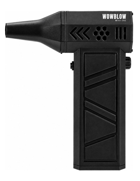 Efalock WOWBLOW MINI-JET aukstā gaisa precīzijas pūtējs melns, AirTouch tehnikai ar 15 gaisa ātrumiem