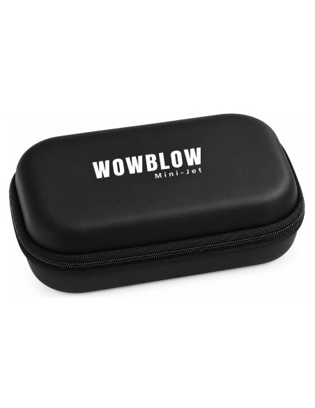 Efalock WOWBLOW MINI-JET aukstā gaisa precīzijas pūtējs melns, AirTouch tehnikai ar 15 gaisa ātrumiem