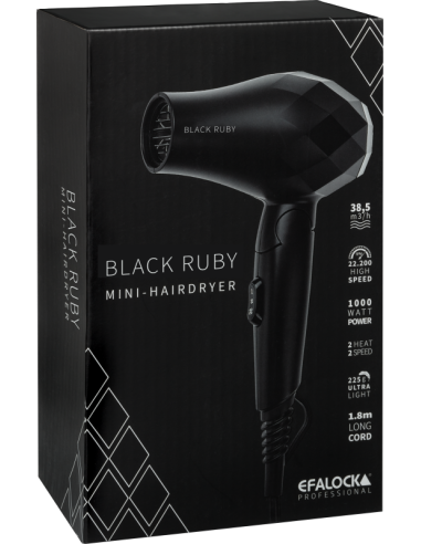 Efalock BLACK RUBY mini matu fēns...