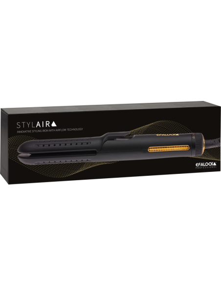 Efalock STYLAIR black hairstyling iron with cool airflow and ceramic plates