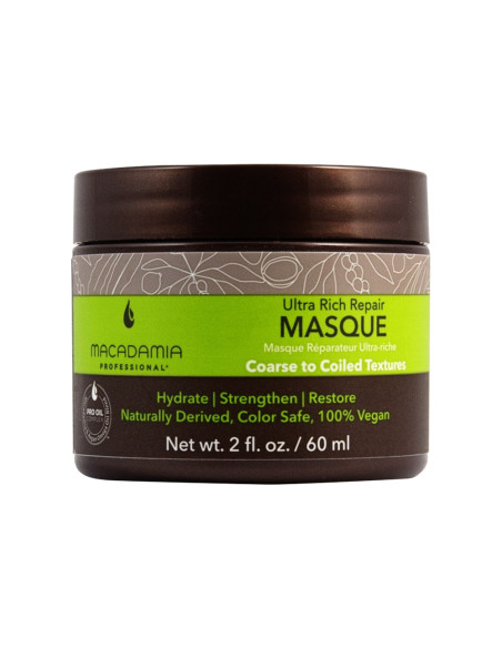 MACADAMIA PRO Vegan Ultra saturated, moisturizing mask for very dry hair, 60ml