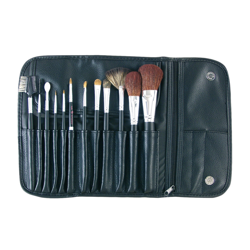Set of different makeup brushes, 12pcs / comp.