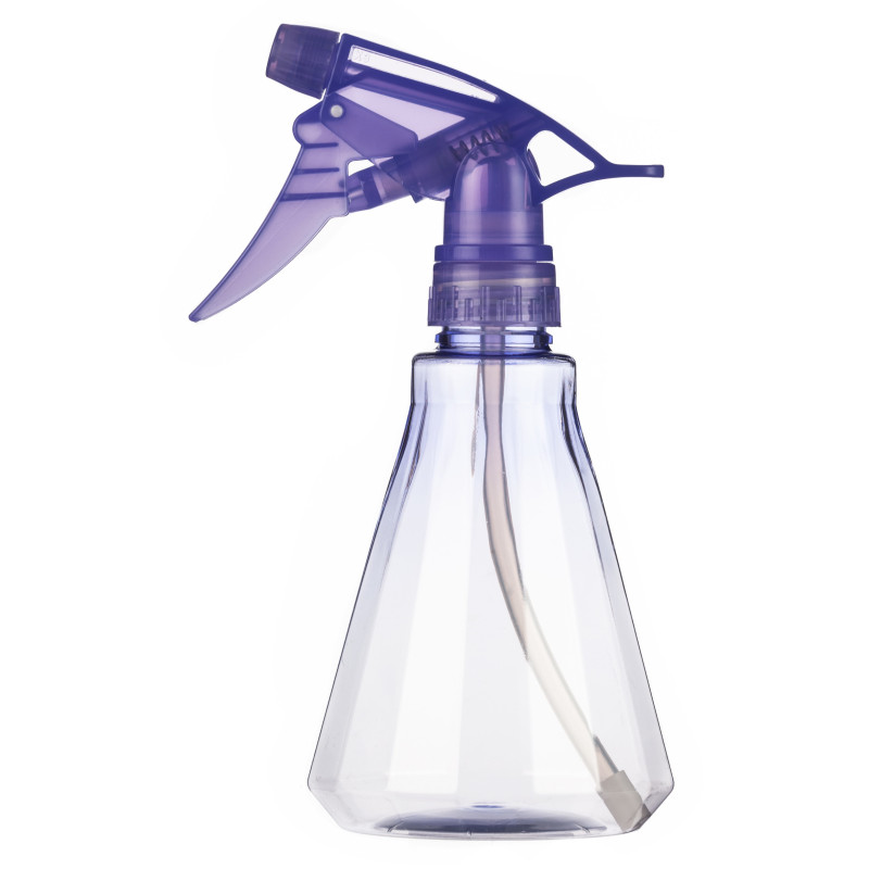 Spray bottle, plastic, transparent, color, 330ml.