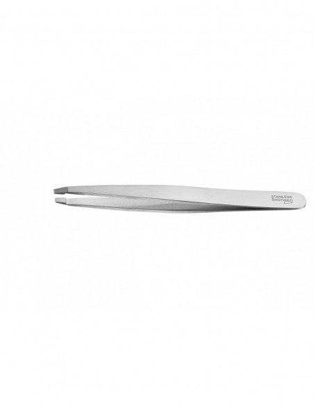 Tweezers Solingen, sloping, stainless steel, 9.5cm