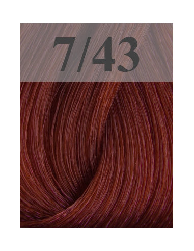 Sensido hair color 60ml 7/43 Medium Red Golden Blonde