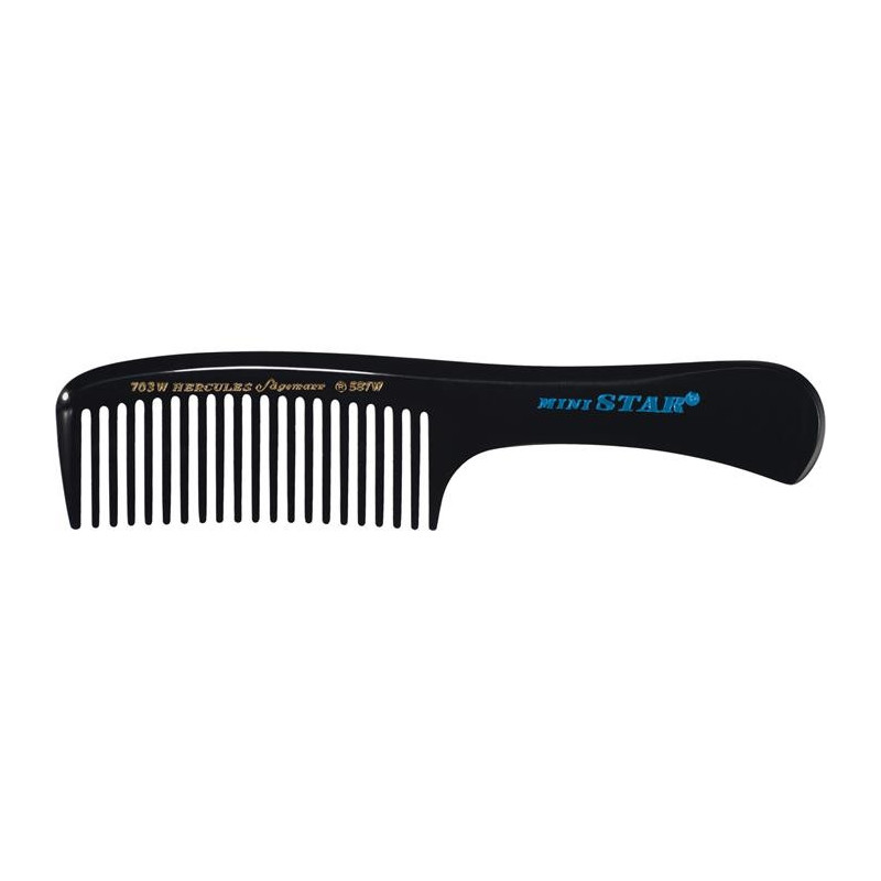 Comb №  703W-581W. |Ebonite 17.8 cm| For hair styling