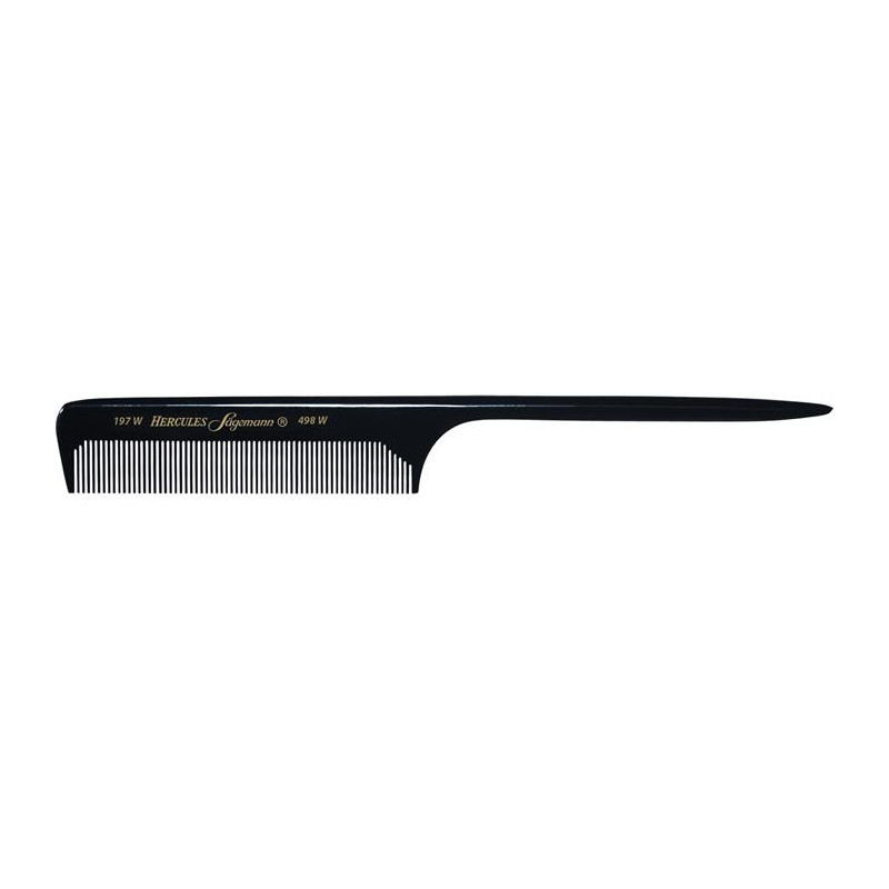 Comb № 197W-498W.|Ebonite 21.6 cm|For hair separation