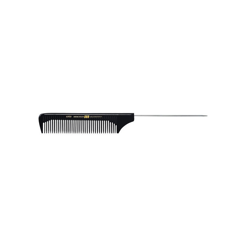 Расческа № 6950. |Эбонитовая 22.9 cm|для разделения  волос