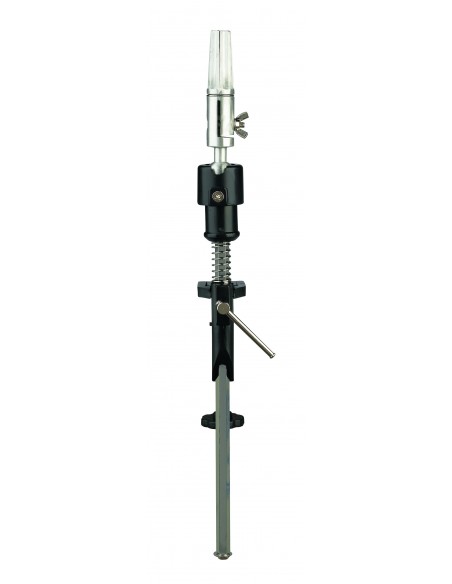 Mannequin head holder, height adjustable, metal