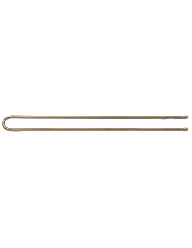 Bobby pins, straight, 75mm, brown, rounded tips, 500g