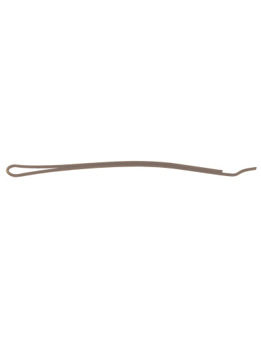 Hair clip, 70mm, straight, straight ends, brown 500g