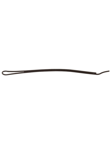 Hair clip, 50mm, straight, straight ends, black 500g