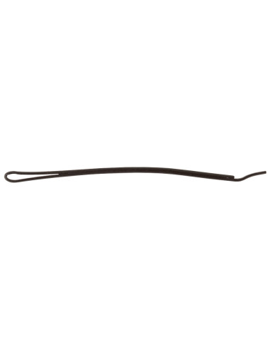 Hair clip, 70mm, straight, straight ends, black 500g
