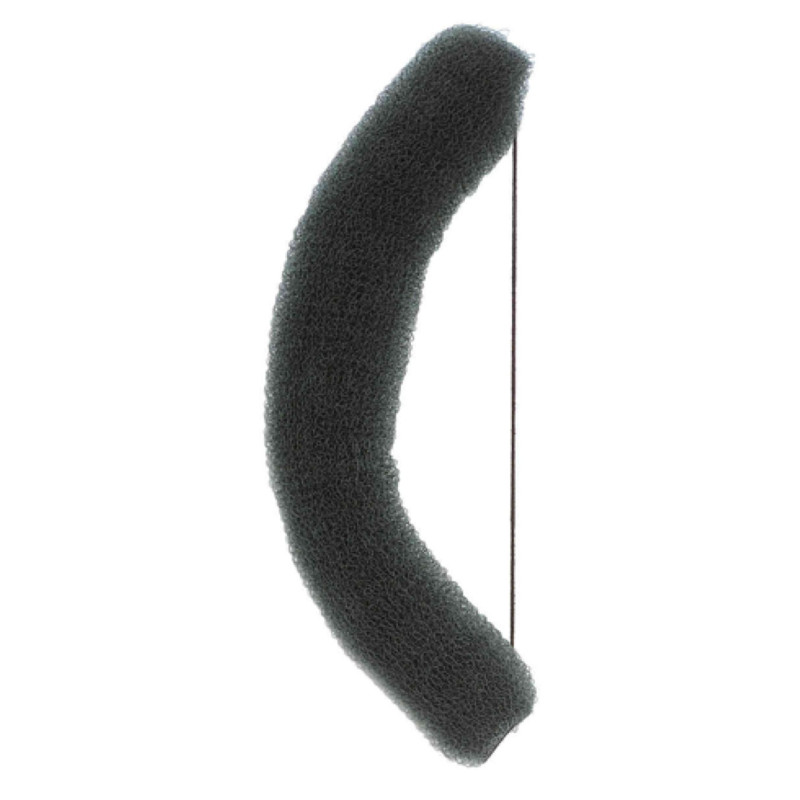 Matu mezgls, rullītis ar gumiju, melns 23cm,1gab.