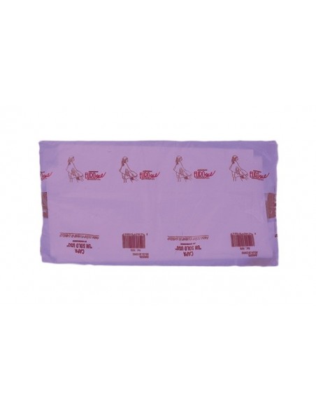 Cape for coloring and hair styling, disposable, long, plastic, purple, 90cmx118cm, 30pc. / pack.