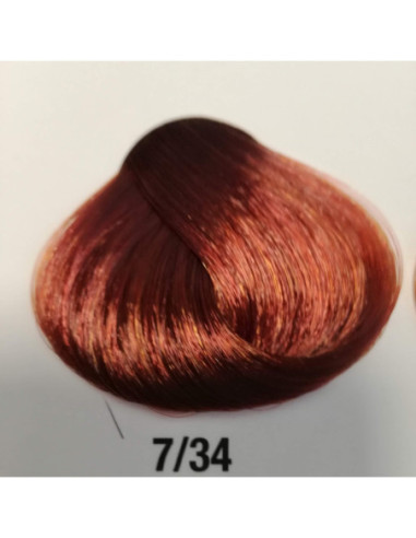 HT permanent hair color 7/34, golden copper medium blond 100ml