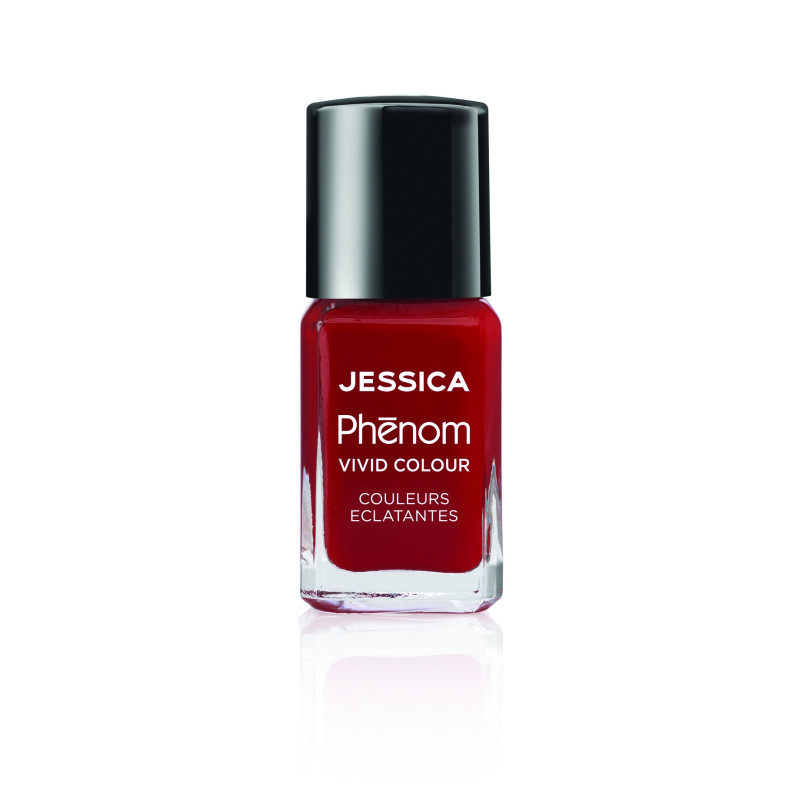 PHENOM Стойкий лак для ногтей Jessica Red 15мл